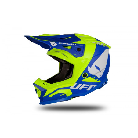 Kask UFO Echus Cross Niebieski/Żółty Fluo - Kolekcja 2024
