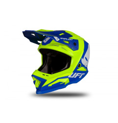 Kask UFO Echus Cross Niebieski/Żółty Fluo - Kolekcja 2024