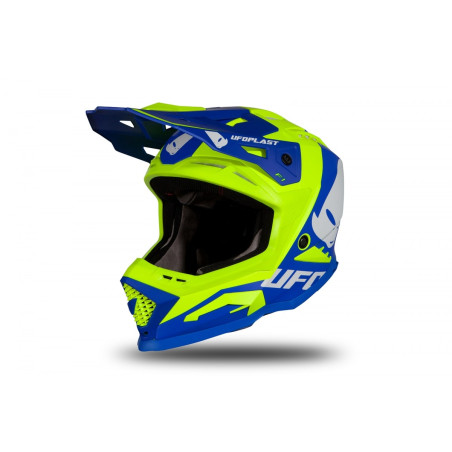 Kask UFO Echus Cross Niebieski/Żółty Fluo - Kolekcja 2024