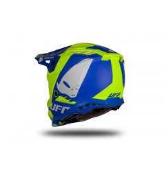 Kask UFO Echus Cross Niebieski/Żółty Fluo - Kolekcja 2024