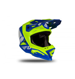 Kask UFO Echus Cross Niebieski/Żółty Fluo - Kolekcja 2024