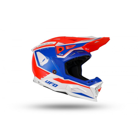 Kask UFO Echus Cross Czerwony/Niebieski/Biały - Kolekcja 2024