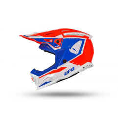 Kask UFO Echus Cross Czerwony/Niebieski/Biały - Kolekcja 2024
