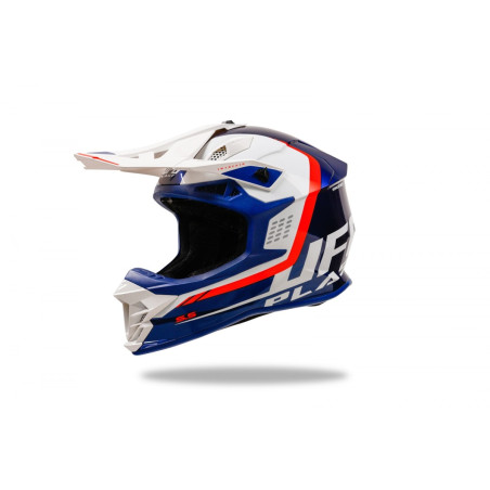 UFO Kask INTREPID CROSS Kolor Biały/Niebieski/Czerwony Fluo - KOLEKCJA 2024