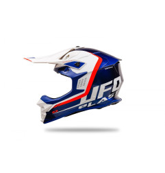 UFO Kask INTREPID CROSS Kolor Biały/Niebieski/Czerwony Fluo - KOLEKCJA 2024