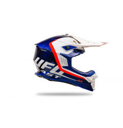 UFO Kask INTREPID CROSS Kolor Biały/Niebieski/Czerwony Fluo - KOLEKCJA 2024