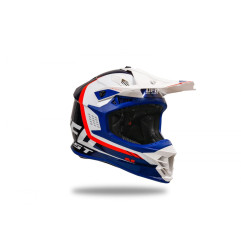 UFO Kask INTREPID CROSS Kolor Biały/Niebieski/Czerwony Fluo - KOLEKCJA 2024