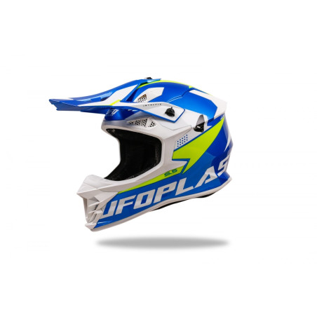 UFO Kask INTREPID CROSS Kolor Niebieski/Biały/Żółty Fluo - KOLEKCJA 2024
