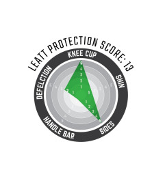 Leatt nakolanniki ochraniacze kolan 3DF 5.0 Zip Biały Czarny