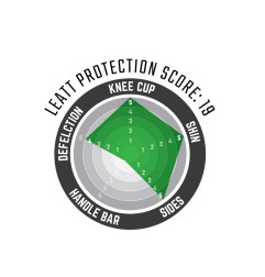 Leatt nakolanniki ochraniacze kolan 3DF Hybrid EXT Biały Czarny