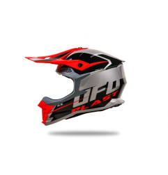 UFO Kask INTREPID CROSS Kolor Czarny/Srebrny/Czerwony Fluo - KOLEKCJA 2024