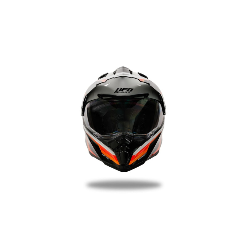 Kask ARIES DUAL CROSSOVER Kolor Czarny/Biały/Czerwony Fluo Kolekcja 2024