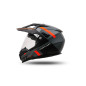Kask ARIES DUAL CROSSOVER Kolor Czarny/Szary/Czerwony Fluo Kolekcja 2024