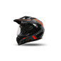 Kask ARIES DUAL CROSSOVER Kolor Czarny/Szary/Czerwony Fluo Kolekcja 2024