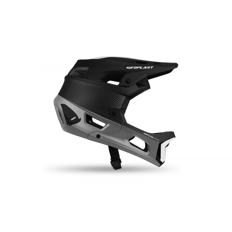 UFO Kask Rowerowy MTB / E-BIKE DEFCON-ONE FULL FACE Kolor Czarny/Szary