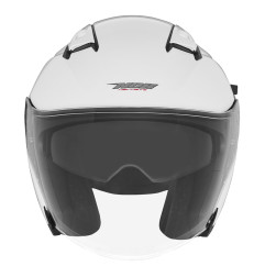 NOX Kask Otwarty JET z Blendą N130 SOLID Kolor Biały Połysk