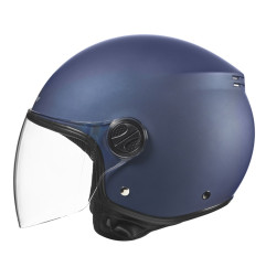 NOX Kask Otwarty JET z Blendą  N130 SOLID Kolor Niebieski Mat
