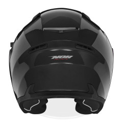NOX Kask Otwarty JET z Blendą  N130 SOLID Kolor Czarny Połysk