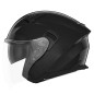 NOX Kask Otwarty JET z Blendą  N130 SOLID Kolor Czarny Połysk