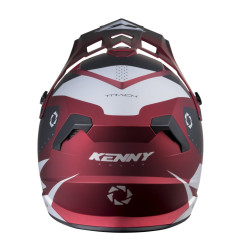 KASK KENNY CROSS/ENDURO TRACK CANDY RED - SZARY/CZERWONY/BIAŁY
