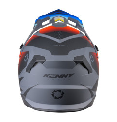 KASK KENNY CROSS/ENDURO TRACK GRADIENT SZARY/NIEBIESKI/CZERWONY