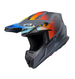 KASK KENNY CROSS/ENDURO TRACK GRADIENT SZARY/NIEBIESKI/CZERWONY