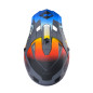 KASK KENNY CROSS/ENDURO TRACK GRADIENT SZARY/NIEBIESKI/CZERWONY