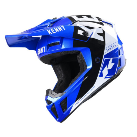 KASK KENNY CROSS/ENDURO PERFORMANCE CANDY BLUE NIEBIESKI/CZARNY/BIAŁY
