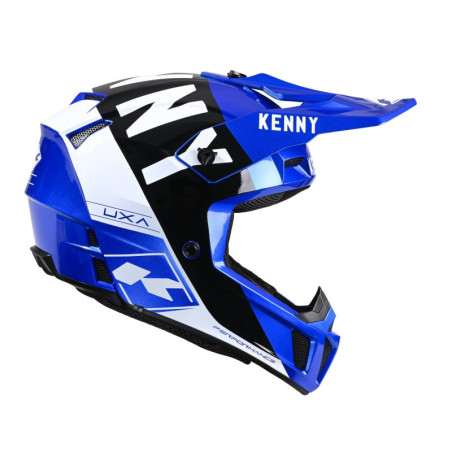 KASK KENNY CROSS/ENDURO PERFORMANCE CANDY BLUE NIEBIESKI/CZARNY/BIAŁY