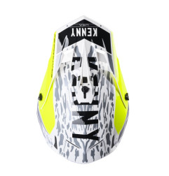 KASK KENNY CROSS/ENDURO PERFORMANCE STONE CZARNY/BIAŁY/ŻÓŁTY