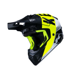 KASK KENNY CROSS/ENDURO PERFORMANCE BLACK/NEON YELLOW/SILVER - CZARNY/ŻÓŁTY/SREBRNY