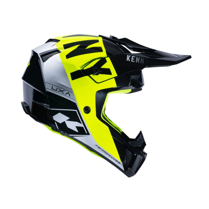 KASK KENNY CROSS/ENDURO PERFORMANCE BLACK/NEON YELLOW/SILVER - CZARNY/ŻÓŁTY/SREBRNY