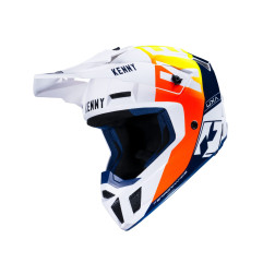 KASK KENNY CROSS/ENDURO PERFORMANCE WHITE/NAVY/ORANGE - BIAŁY/NIEBIESKI/POMARAŃCZOWY