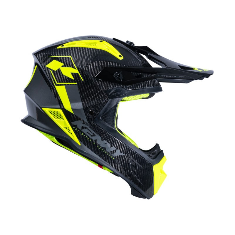 KASK KENNY CROSS/ENDURO TITANIUM CARBON NEON YELLOW - CZARNY/ŻÓŁTY FLUO