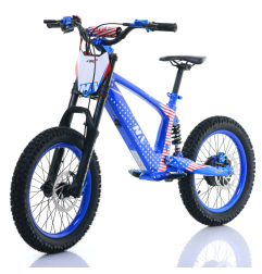 NAI e-BRO 18 motocykl elektryczny dla dzieci niebieski Model 2025