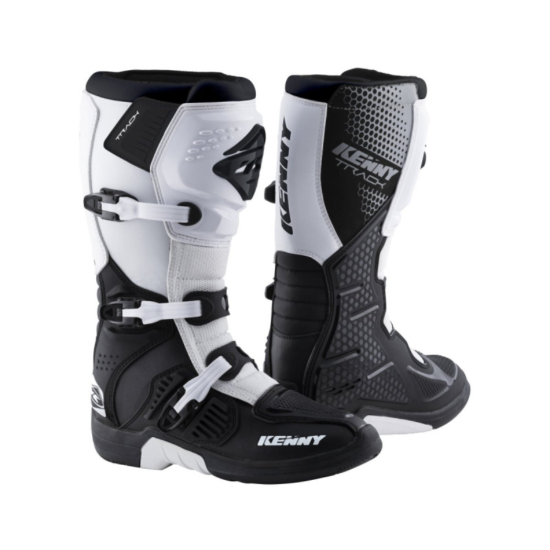 BUTY KENNY RACING CROSS/ENDURO TRACK BLACK/WHITE KOLOR CZARNY/BIAŁY