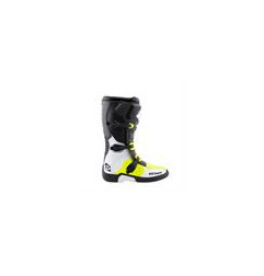 BUTY KENNY RACING CROSS/ENDURO TRACK WHITE/NEON YELLOW KOLOR BIAŁY/CZARNY/ŻÓŁTY FLUO