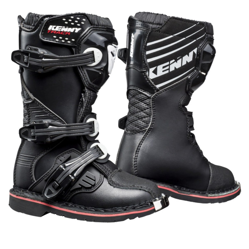 BUTY KID/JUNIOR KENNY RACING CROSS/ENDURO TRACK  BLACK KOLOR CZARNY/BIAŁY