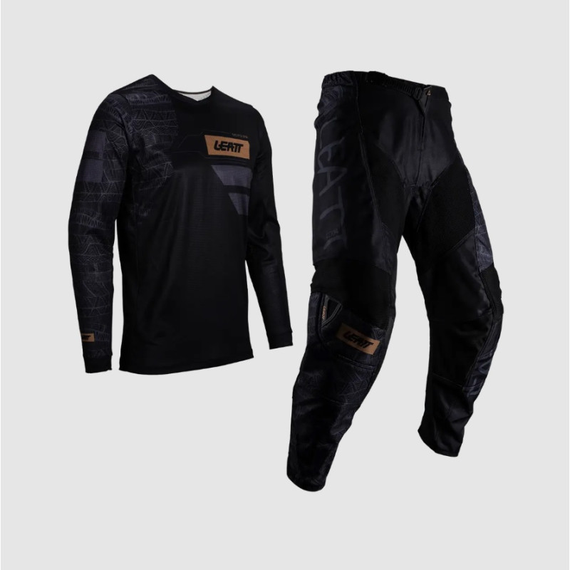 Leatt strój moto cross enduro atv Black