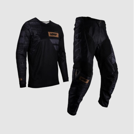 Leatt strój moto cross enduro atv Black