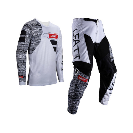Leatt strój moto cross enduro atv White