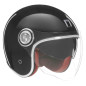 NOX Kask Otwarty JET z Blendą N130 SOLID Kolor Biały Połysk