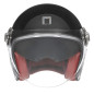 Nox Kask Premium Otwarty Jet Heritage Solid Czarny połysk
