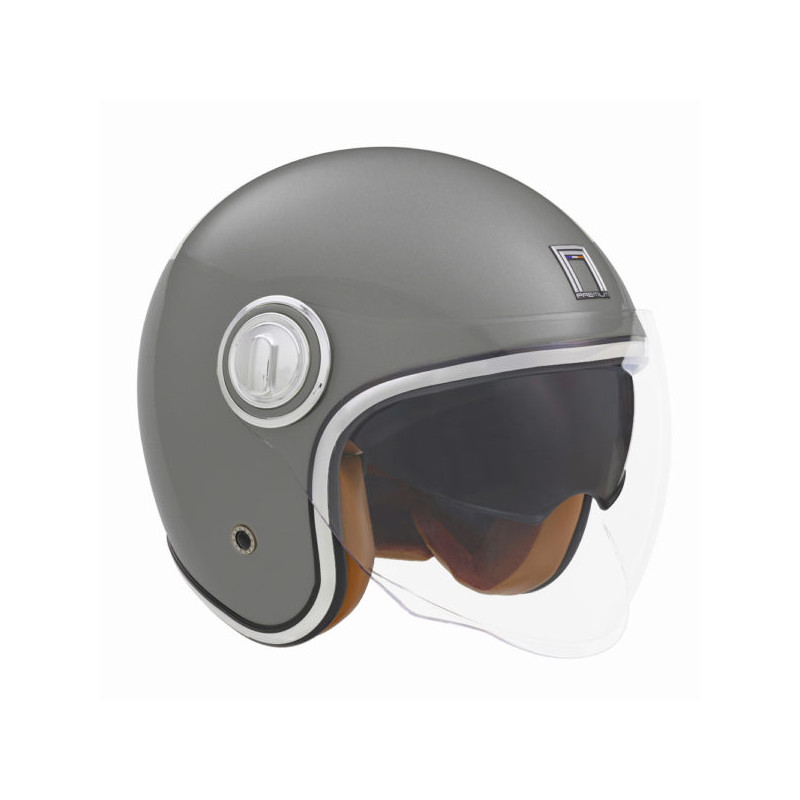 Nox Kask Premium Otwarty Jet Heritage Solid Tytan