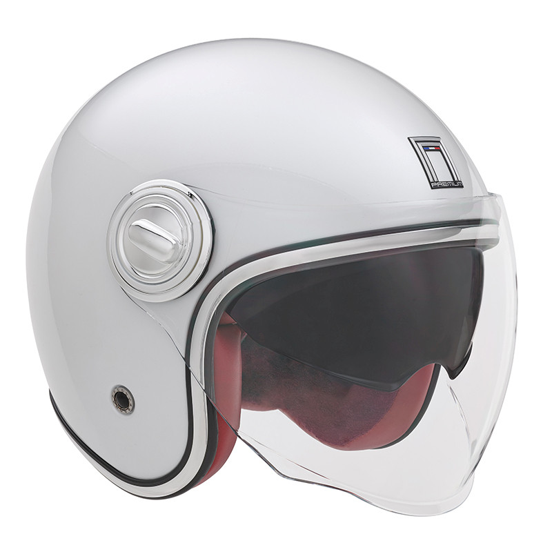Nox Kask Premium Otwarty Jet Heritage Solid Biały