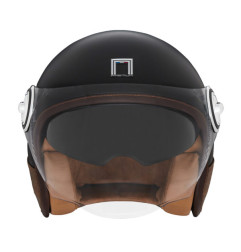NOX Kask Otwarty JET z Blendą N130 SOLID Kolor Biały Połysk