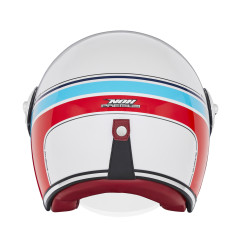 NOX Kask Otwarty JET z Blendą N130 SOLID Kolor Biały Połysk