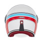 Nox Kask Premium Otwarty Jet Heritage Line Biały Czerwony Niebieski