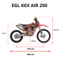 Motocykl EGL KEX-AIR 250 e-start, koła 18/21