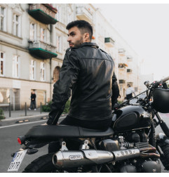 Ozone kurtka motocyklowa skórzana Ramones